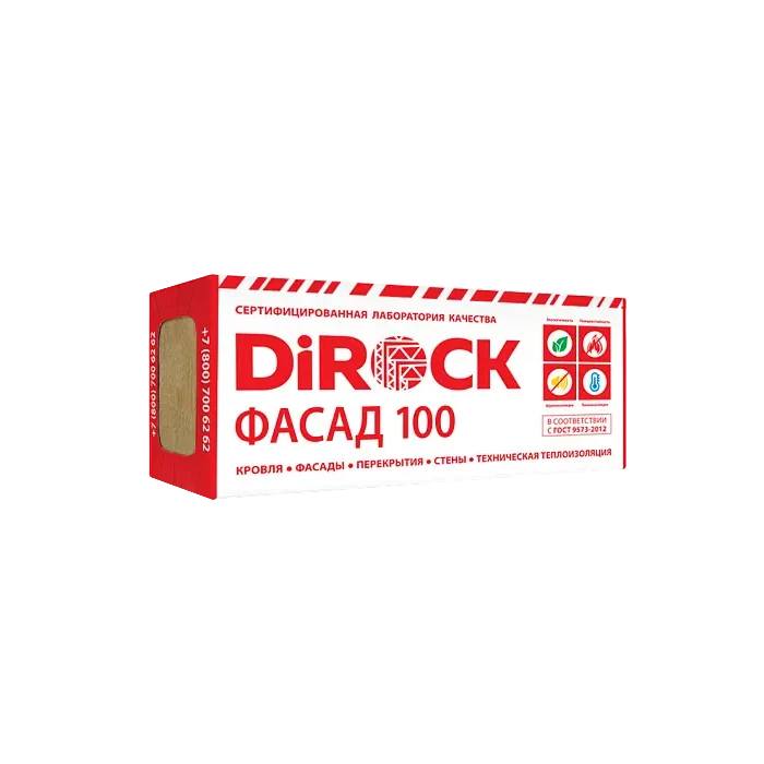 Утеплитель Дирок Фасад 100 150х600х1000