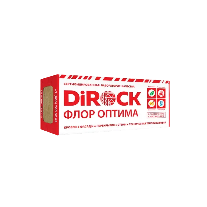 Утеплитель Дирок Флор Оптима 110 100х600х1000