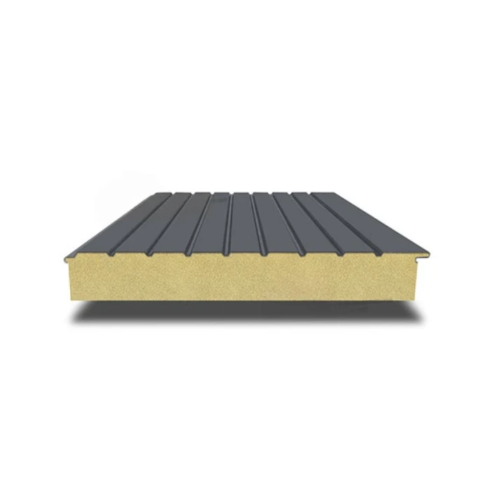 Двухслойная сэндвич-панель с минеральной ватой, 1000х150 мм, 0.5 Текстурированный полиэстер