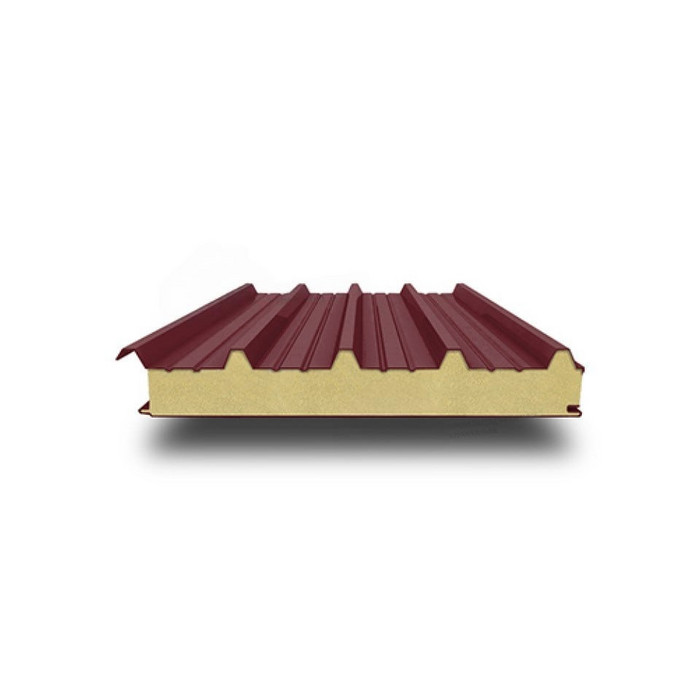 Кровельная сэндвич-панель ППУ, 1000х40 мм, 0.5/0.5, Экостил (Ecosteel)