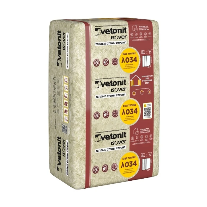 Утеплитель Vetonit Теплые Стены Стронг 1000х610х100 мм