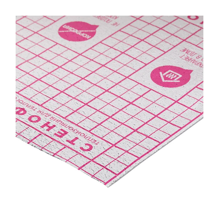 Теплоизоляция отражающая для системы теплый пол НПЭ ЛП 190 тип В 3 мм 1х25 м с разметкой