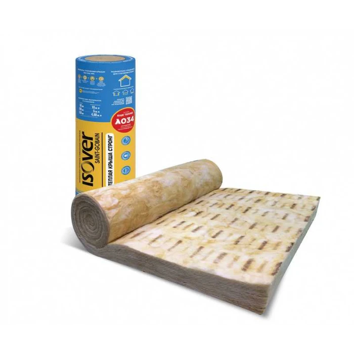 Утеплитель Isover Изовер Тёплая Крыша Стронг 150х1220х4000