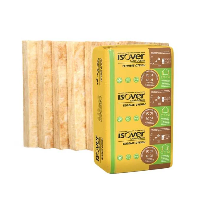 Утеплитель Isover Изовер Тёплые Стены Стронг 100х610х1000