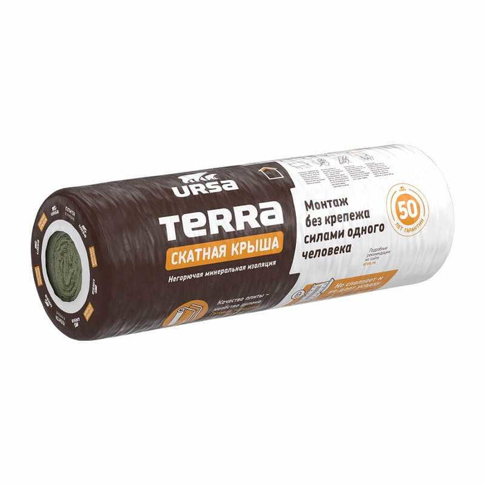 Утеплитель Ursa Terra скатная крыша 100х1200х4500