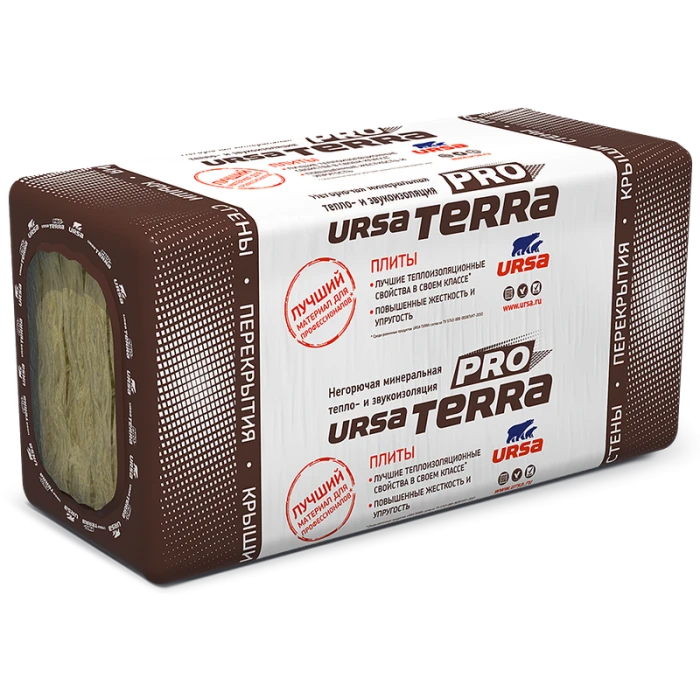 Утеплитель Ursa Terra PRO 34 PN 50х610х1250