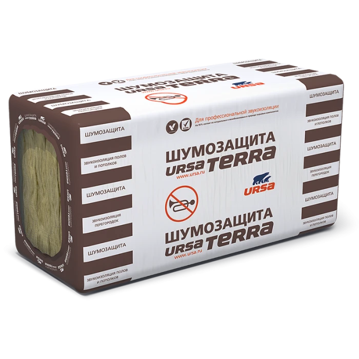 Утеплитель Ursa Terra шумозащита 100х610х1250