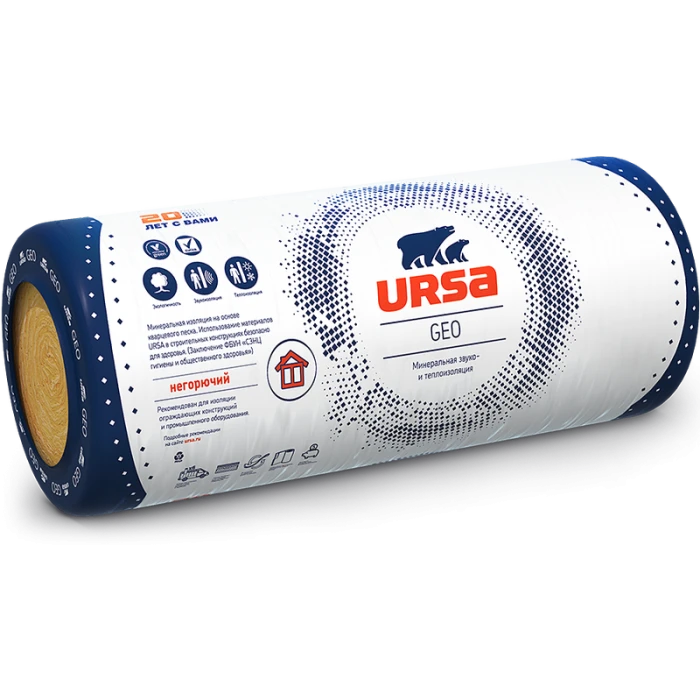 Утеплитель Ursa Geo М-25Ф 50х1200х9000