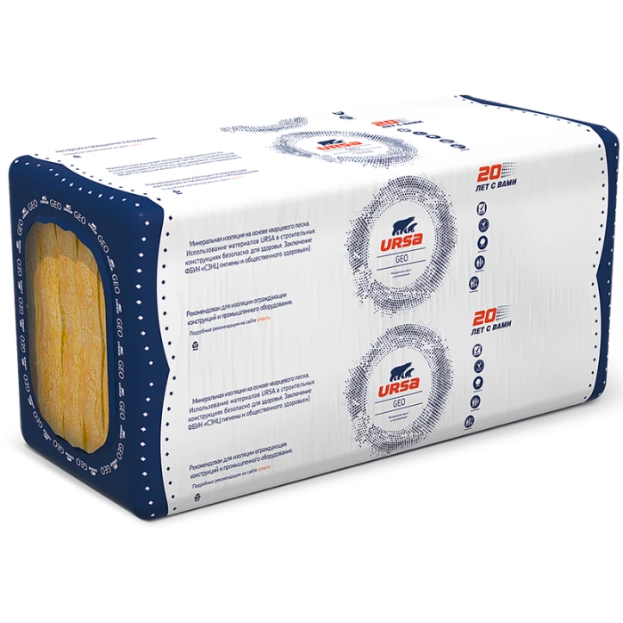 Утеплитель Ursa Geo П-60 25х600х1250